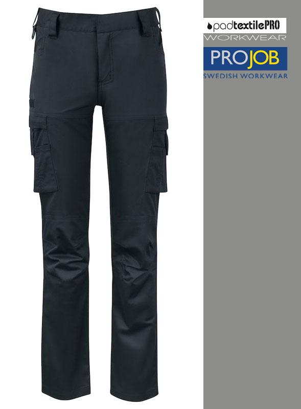 Vêtements de Travail I Pantalon travail Femme en STRETCH - 245g. personnalisé I Pantalon 2553 PROJOB I PadTextilePRO
