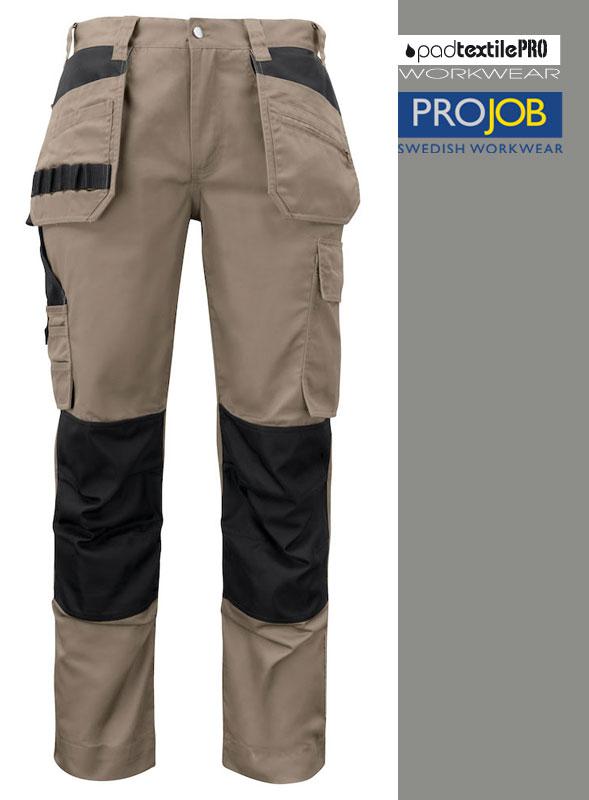 Vêtements de Travail I Pantalon travail Femme en STRETCH - 245g. personnalisé I Pantalon 2521 PROJOB I PadTextilePRO